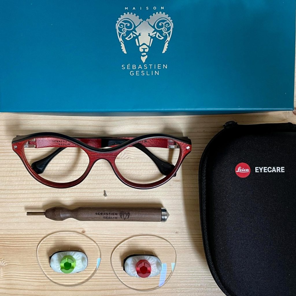 Lunette en Bois Maison Sébastien Geslin - Verres Optiques Leica Eyecare